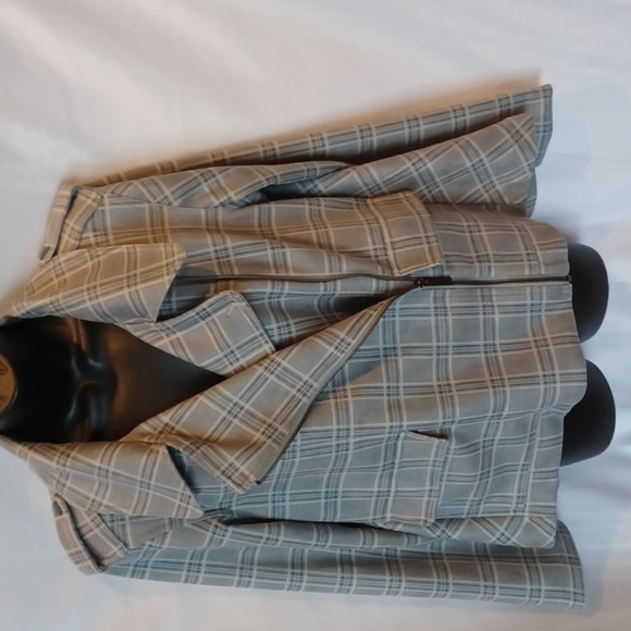 DG2 Gray Plaid Jacket by Diane Gilman - Picture 6 of 8